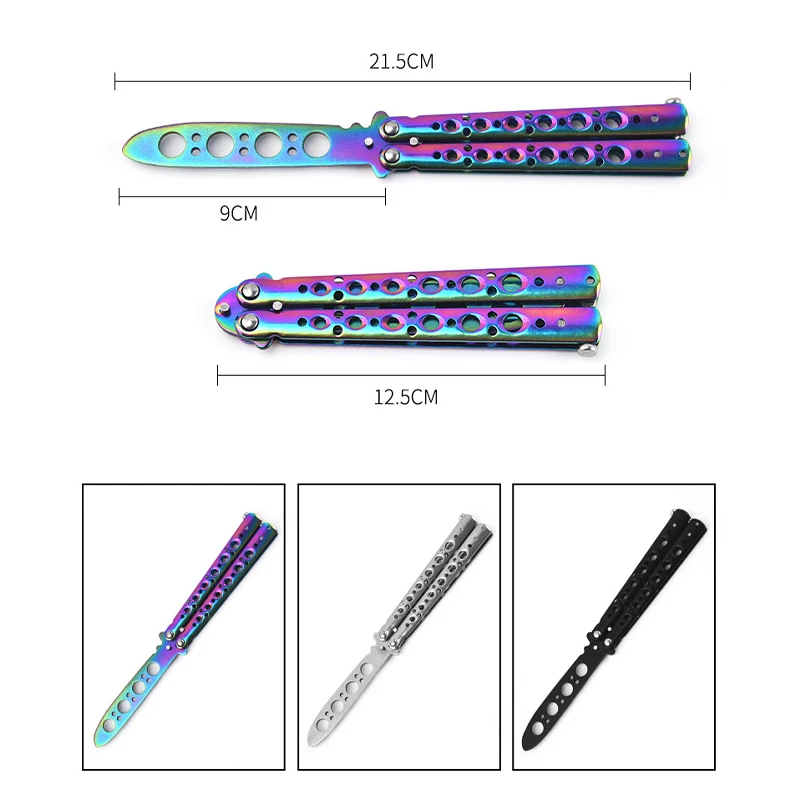 Портативный складной нож-бабочка Balisong тренировочный карманный нож из