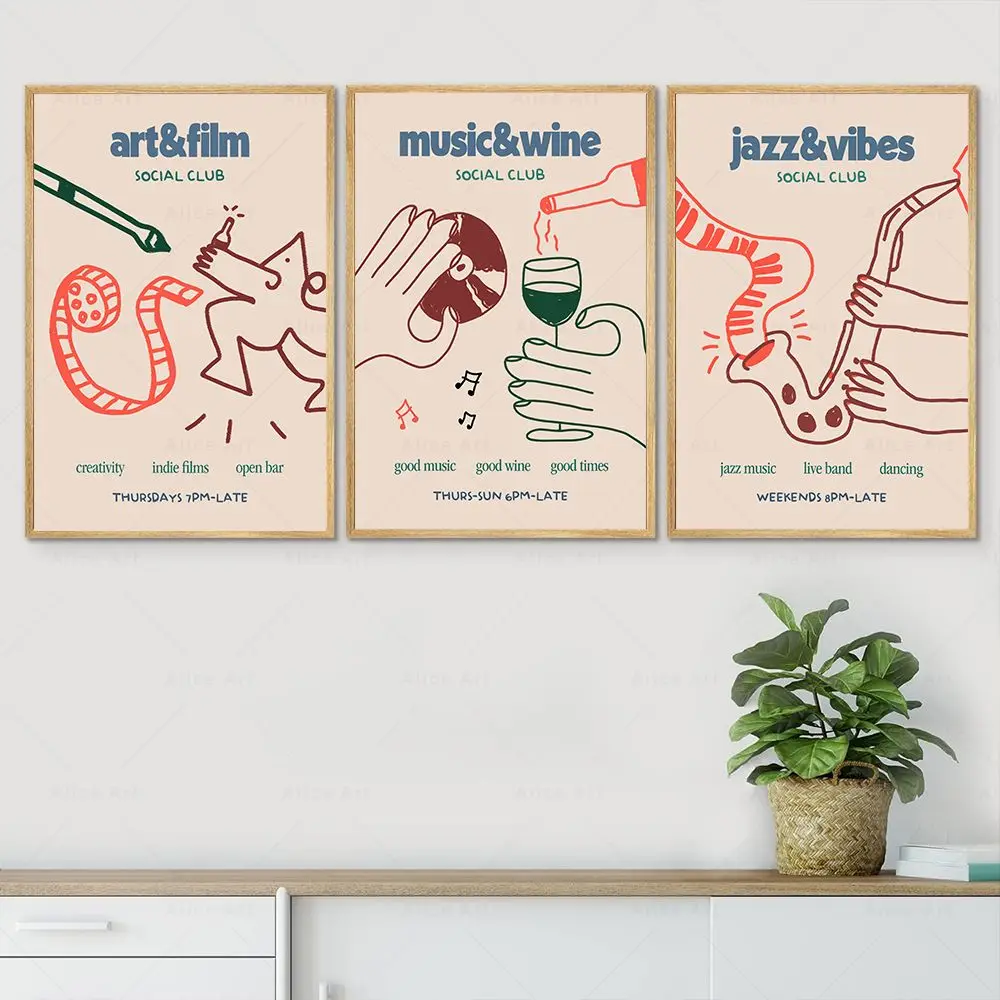 Настенная картина &quotЕда напитки музыка и кино&quot