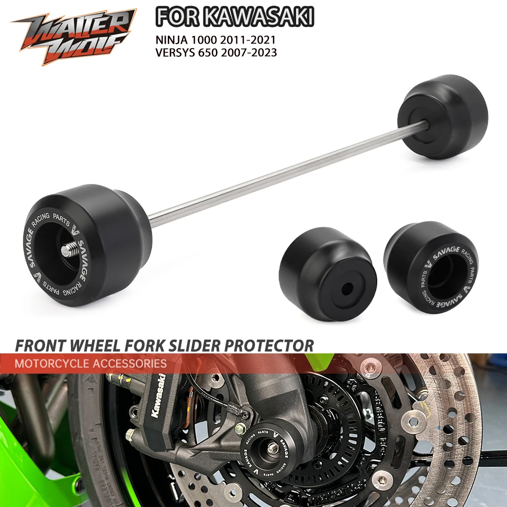 

Front Wheel Fork Slider Protector For KAWASAKI VERSYS NINJA Z1000 Z 650 750 800 900 1000 S RS R SX Motorcycle Falling Protection