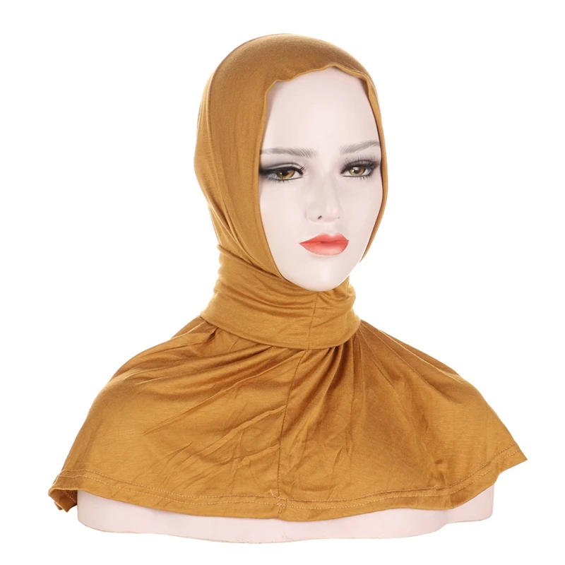 

Fashion Muslim Solid Color Simple Hijab Abaya Shawl Headscarf For Women Dress Jersey Scarf Turban Head Wrap Islamic Clothing