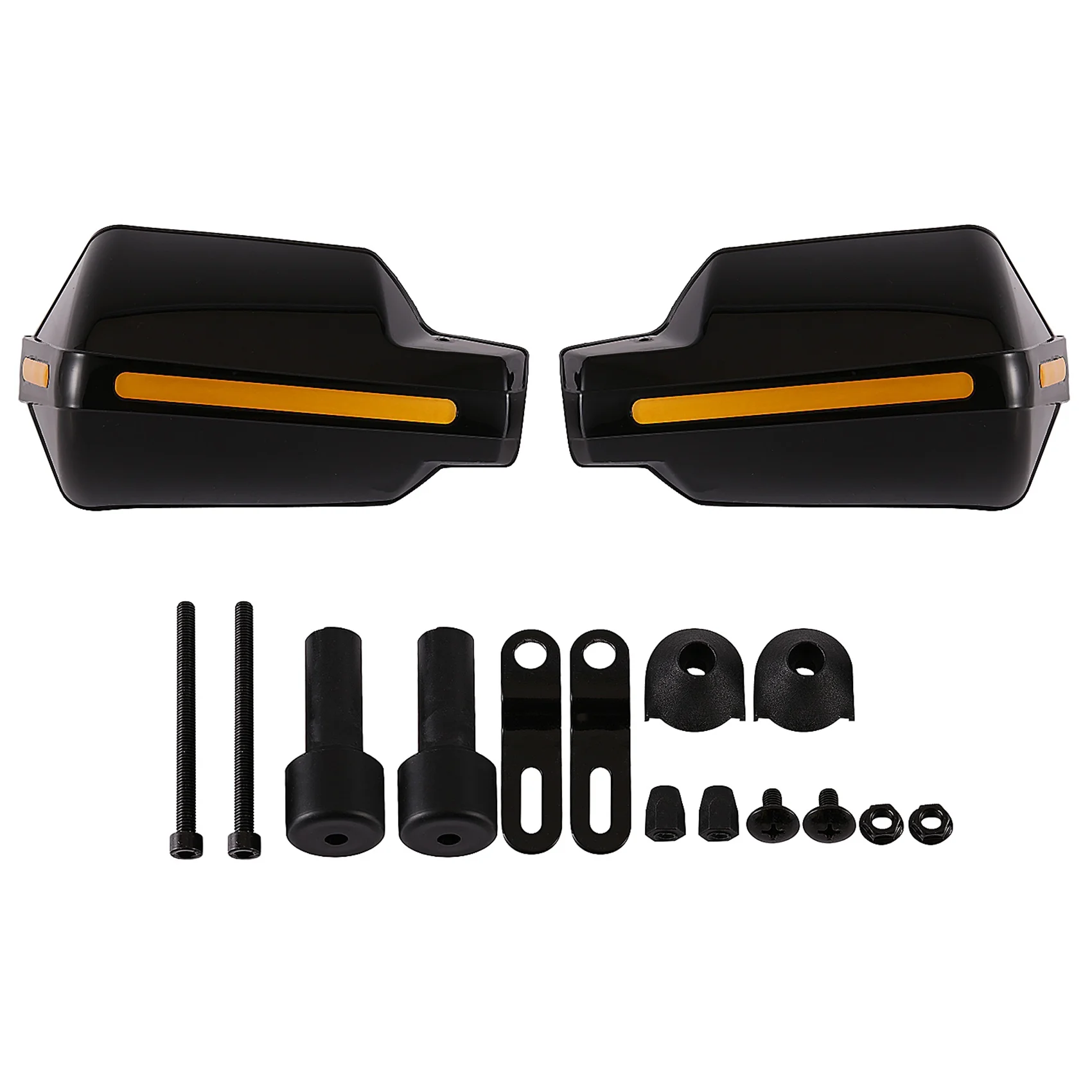 

Pair Motorcycle Hand Guards 7/8 Inch 22Mm Handlebar Handguard Handle Protector Bike Brush Wind Guard(Black)