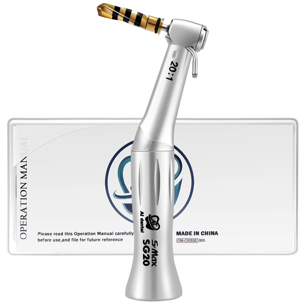 

Dental Equipment Handpiece Contra Angle 20:1 Dental Implant Dentist Tip External Water E-type Connect Stomatology Instrument