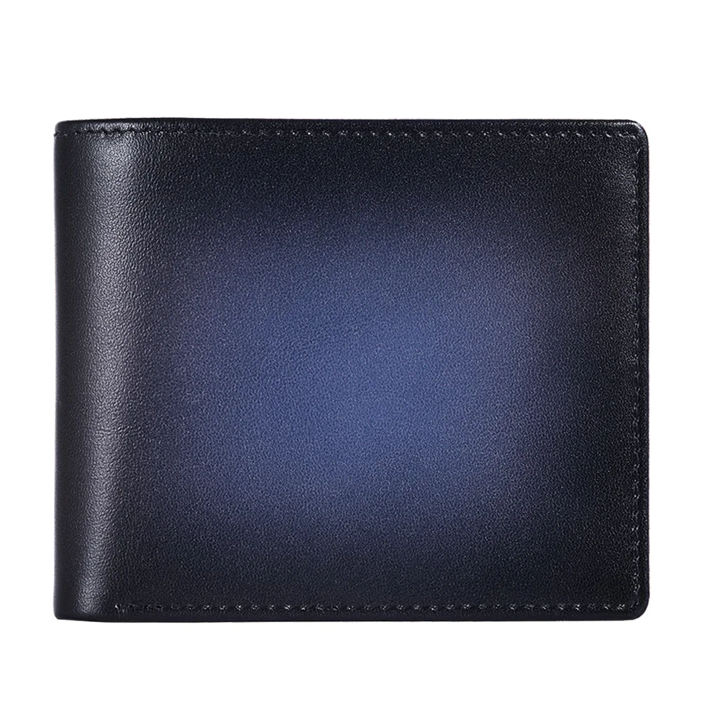 

Men's Genuine Leather Wallet Basic small Money clip Pocket Coin Gradient wallet Business commute purses and handbags designer