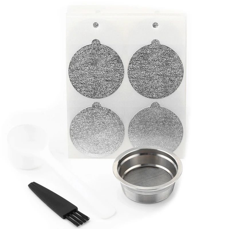 

Reusable Coffee Capsule Disposable Foils Seal Stainless Steel for Lavazza A Modo Mio Filter Pod Aluminum Foil Coffee