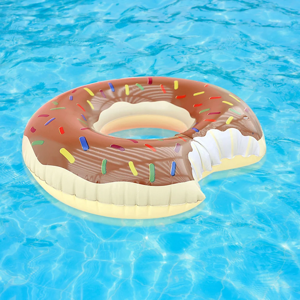 

Надувное кольцо для плавания из ПВХ, в форме пончика, шезлонг, бассейн, плавающая игрушка вечерние, водные виды спорта, круг для вечерние ван...