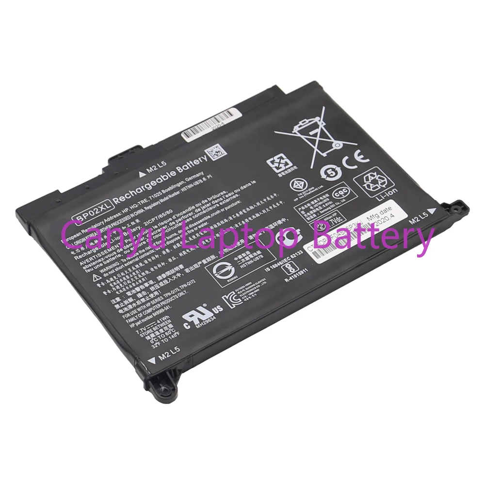 

BP02XL Laptop Battery For HP Pavilion Notebook 15 849569-421 849569-541 849569-542 849569-543 849909-850 HSTNN-UB7B HSTNN-LB7H