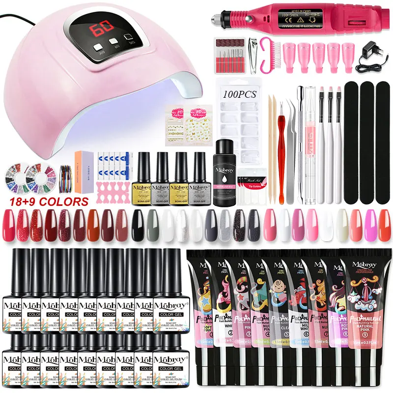 

Набор для маникюра с лампой и гель-лаком