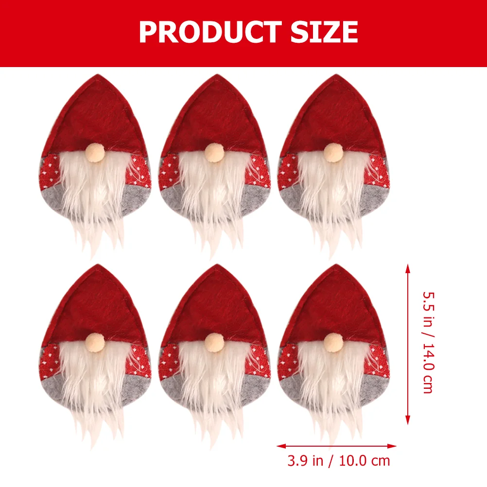 Рождественский набор столовых приборов из 6 предметов карманный держатель для