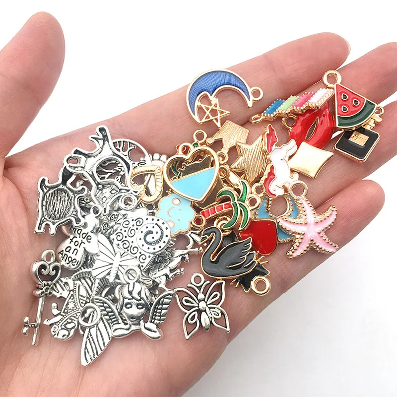 DIY Bracelet Kit Jewelry Making Accessories Set 925 Sliver Color Kid Handmade Pendant Charms Bracelets Women Girl Birthday Gift