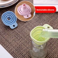 multifunctional retractable folding silicone funnel silicone condiment diffuser kitchen gadgets