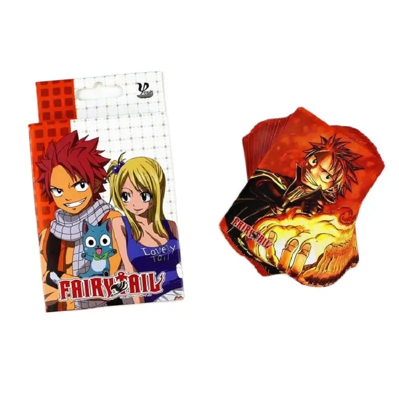 

54 Sheets/Set Japanese Anime FAIRY TAIL Poker Cards Cartoon Game Playing Collection Card Anime Around
