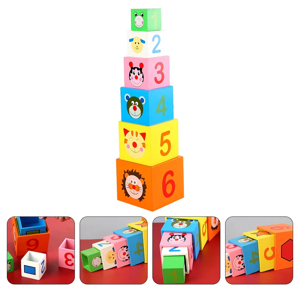 

6Pcs Brilliant Basics Stack Block Kids Training Game Kids Birthday Gift