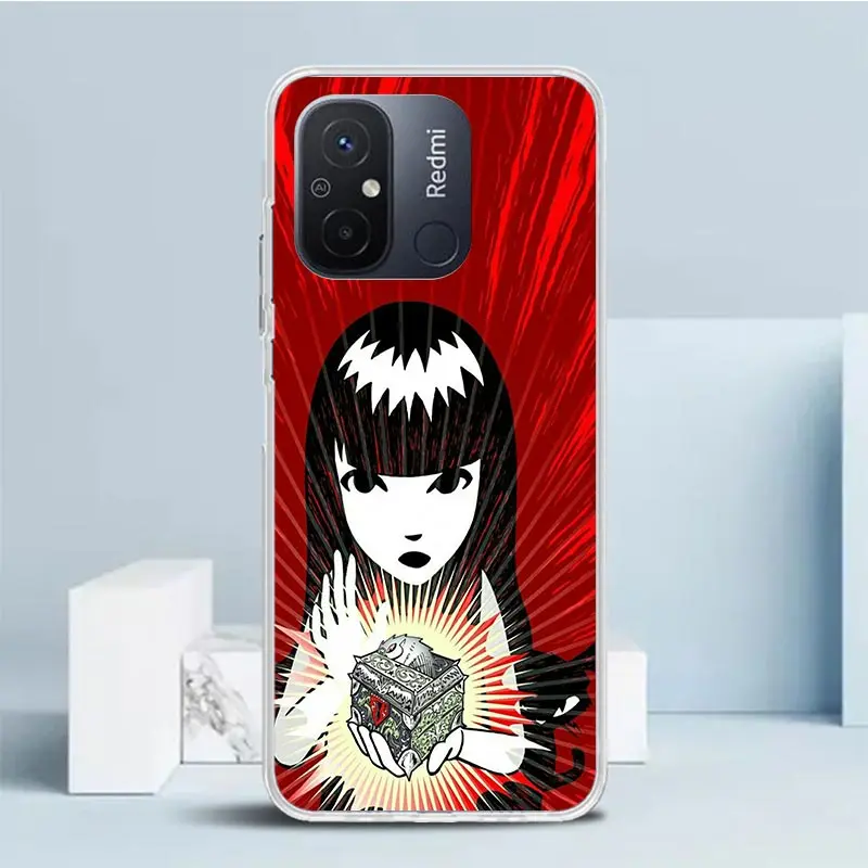 Чехол для телефона Comics Emily The Strange Xiaomi Redmi 12C 12 10C 10 10A 9C 9A 9T 9 8 8A 7 7A 6 Pro 6A K20 K30 K40 S2 Soft Back Co