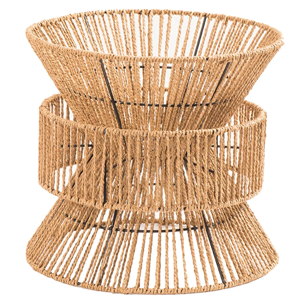 

Металлическая клетка абажур Подвесная лампа тень подвесной светильник Тень веревка абажур