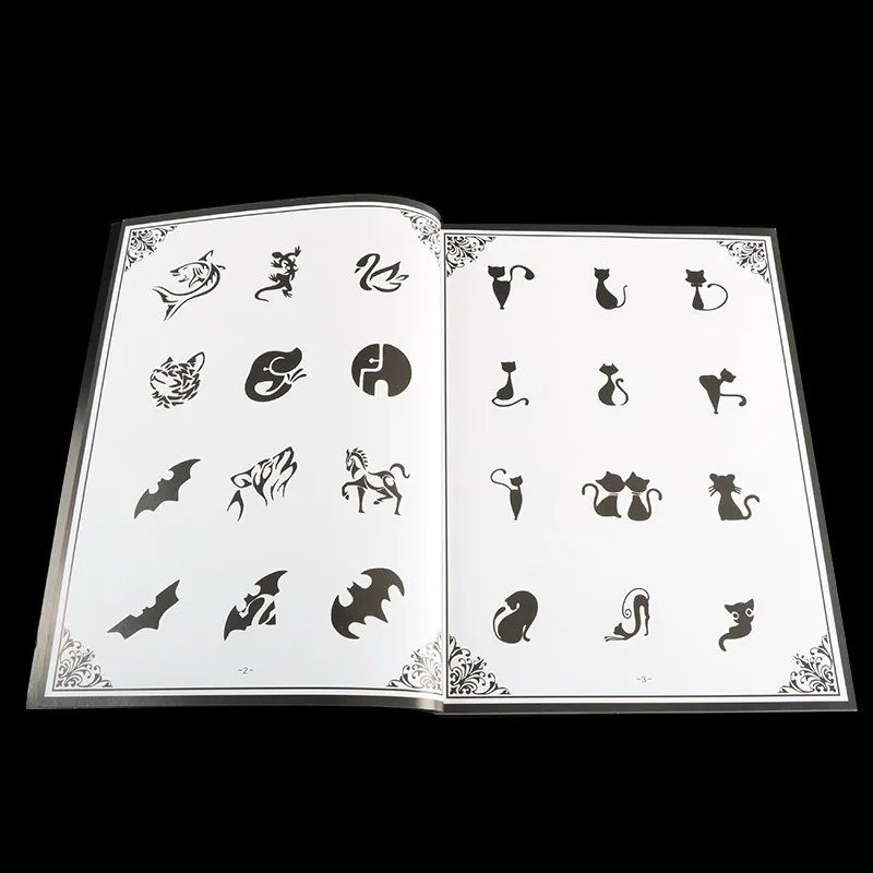 Книга для перманентного дизайна татуировок творческого искусства с