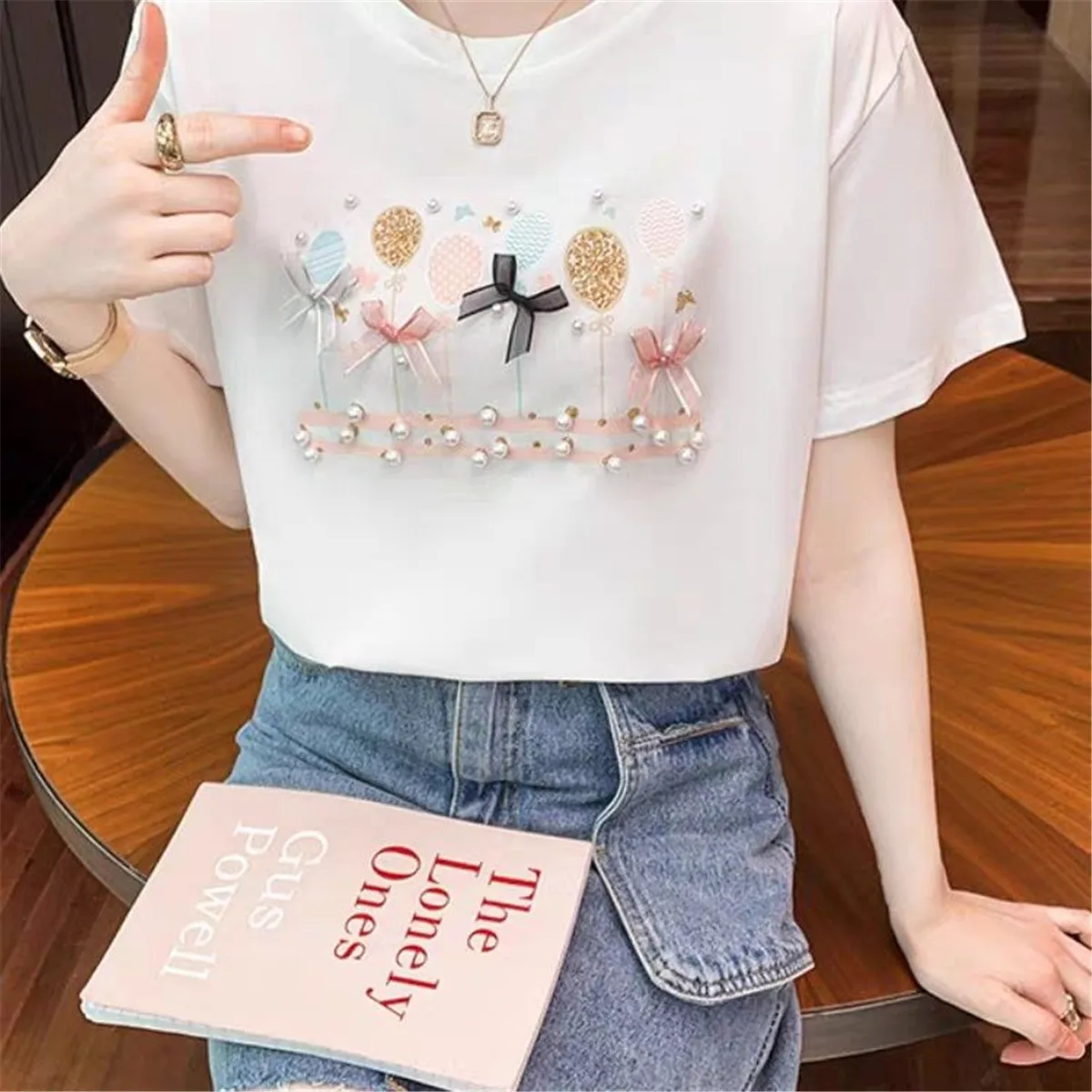 

Модная хлопковая Корейская футболка, уличная одежда, летняя женская готическая верхняя одежда в стиле Харадзюку, топы большого размера, фут...