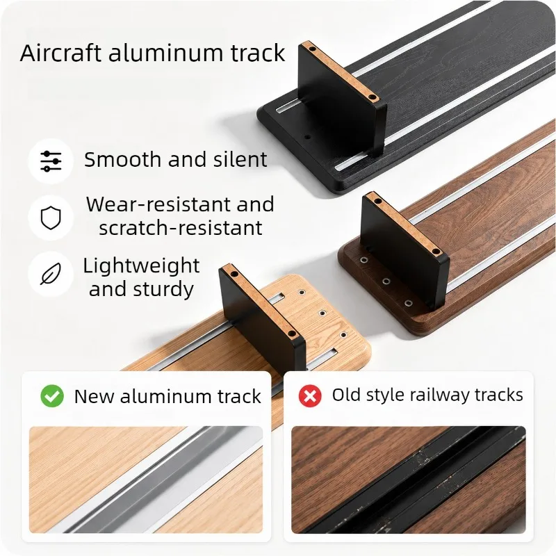 Фото Подставка для монитора Black Walnut Z30 Pro с индукционной подсветкой, регулируемая по высоте, с выдвижными направляющими, модульная, для компьютера №2
