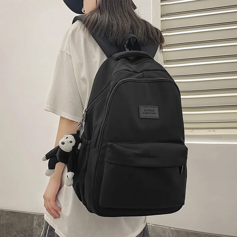 Xiaomi Women's Backpack Solid Color Female Multi-pocket Casual Woman Travel Bag High Quality Schoolbag for Teenage Book Knapsack