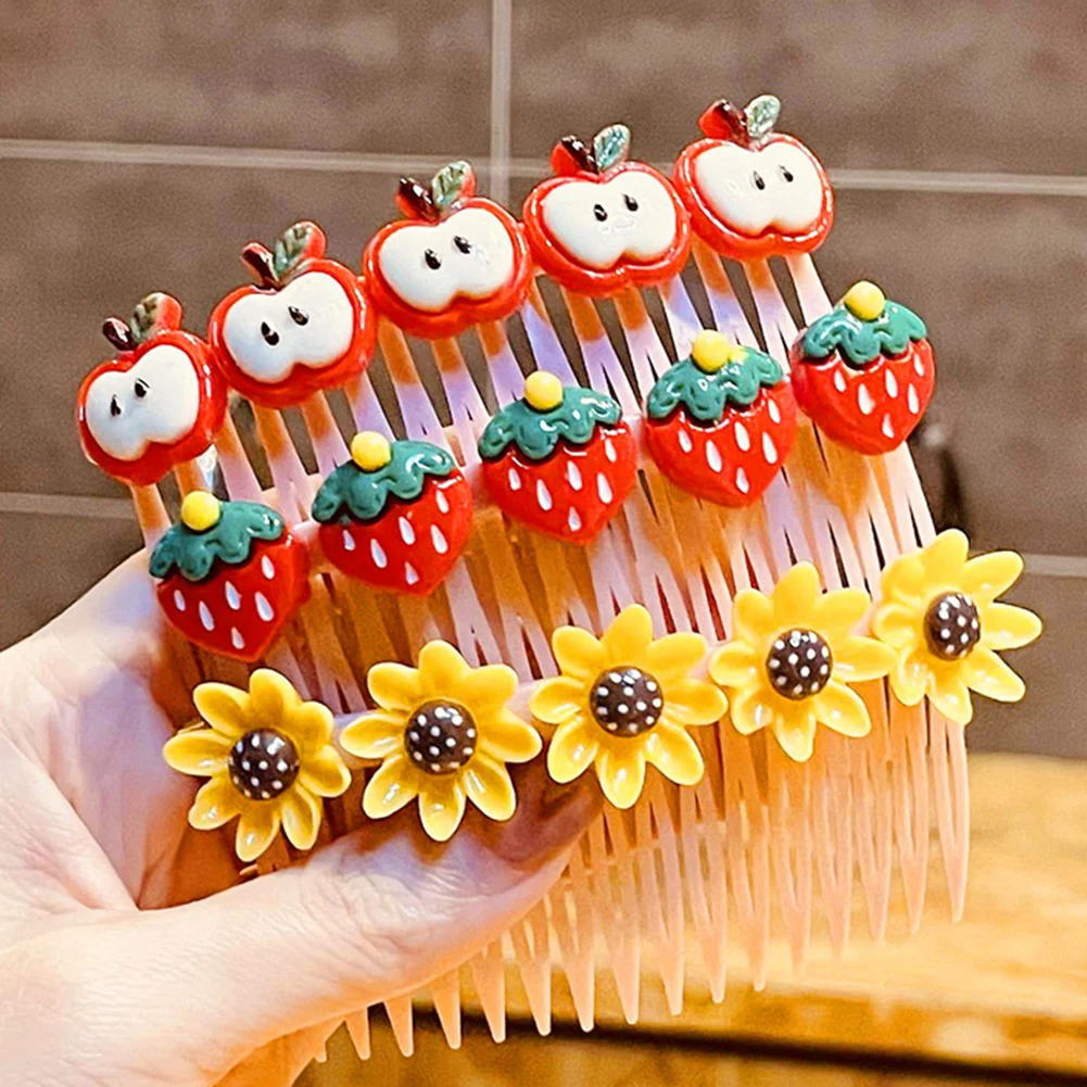 

Hair Accessories Hairdressing Hair Styling Hair Salon Dye Comb Flower Hair Comb Combs Hairbrush Children Hair Comb
