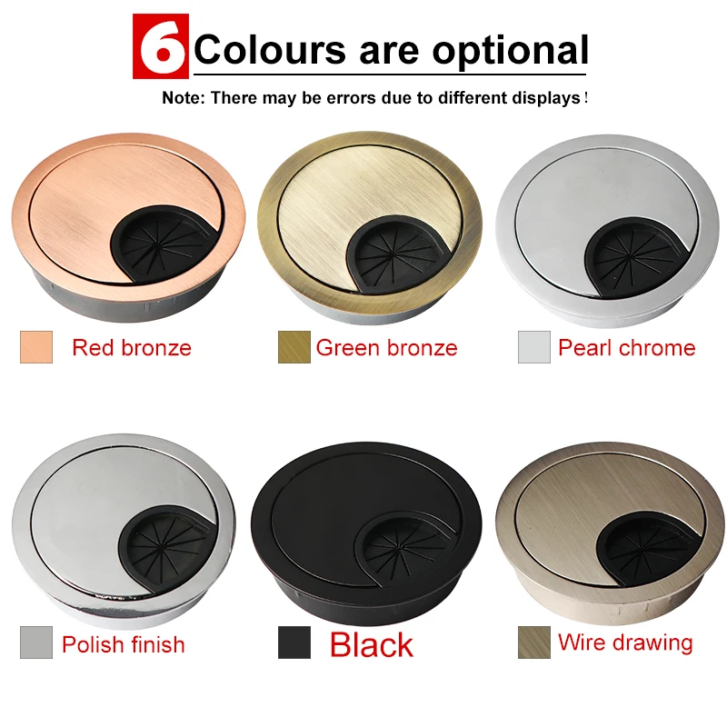 Цинковый сплав крышка отверстия для провода основание компьютерная втулка стол