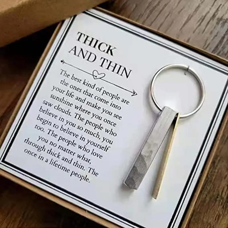 

Новинка, толстый и тонкий брелок для ключей, подарок на день рождения лучшего друга, креативный декоративный брелок для ключей, подвесной рюкзак, чемодан, Декор, простая Мода