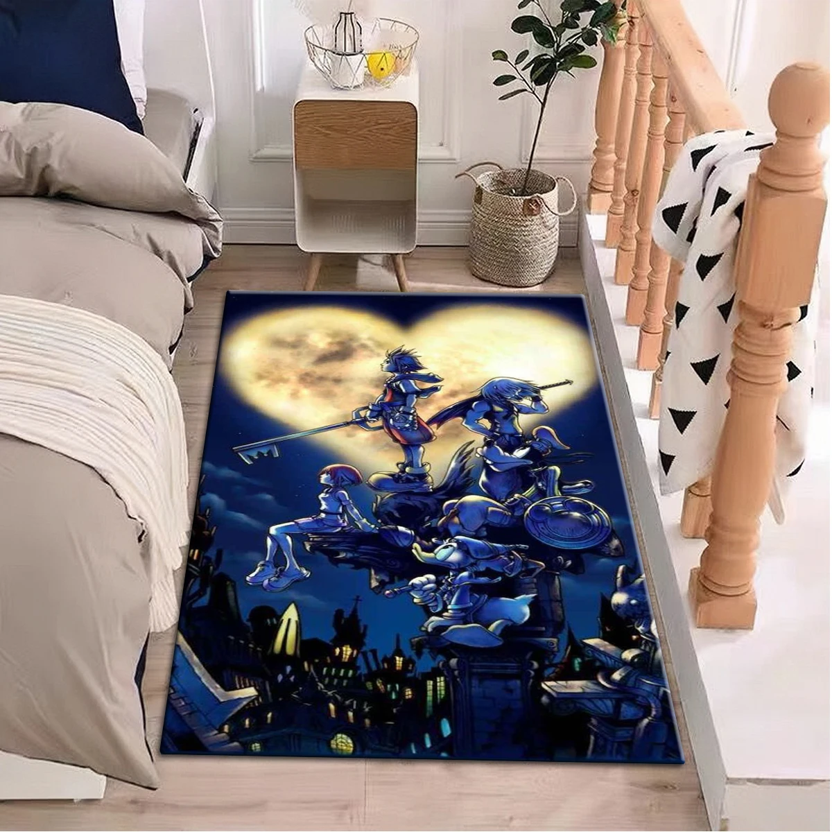 

Мультипликационные аксессуары для декора Kingdom-H Anime Sora, коврики, напольный коврик, коврик, кухонный коврик, входная дверь, ванная, нескользящая гостиная