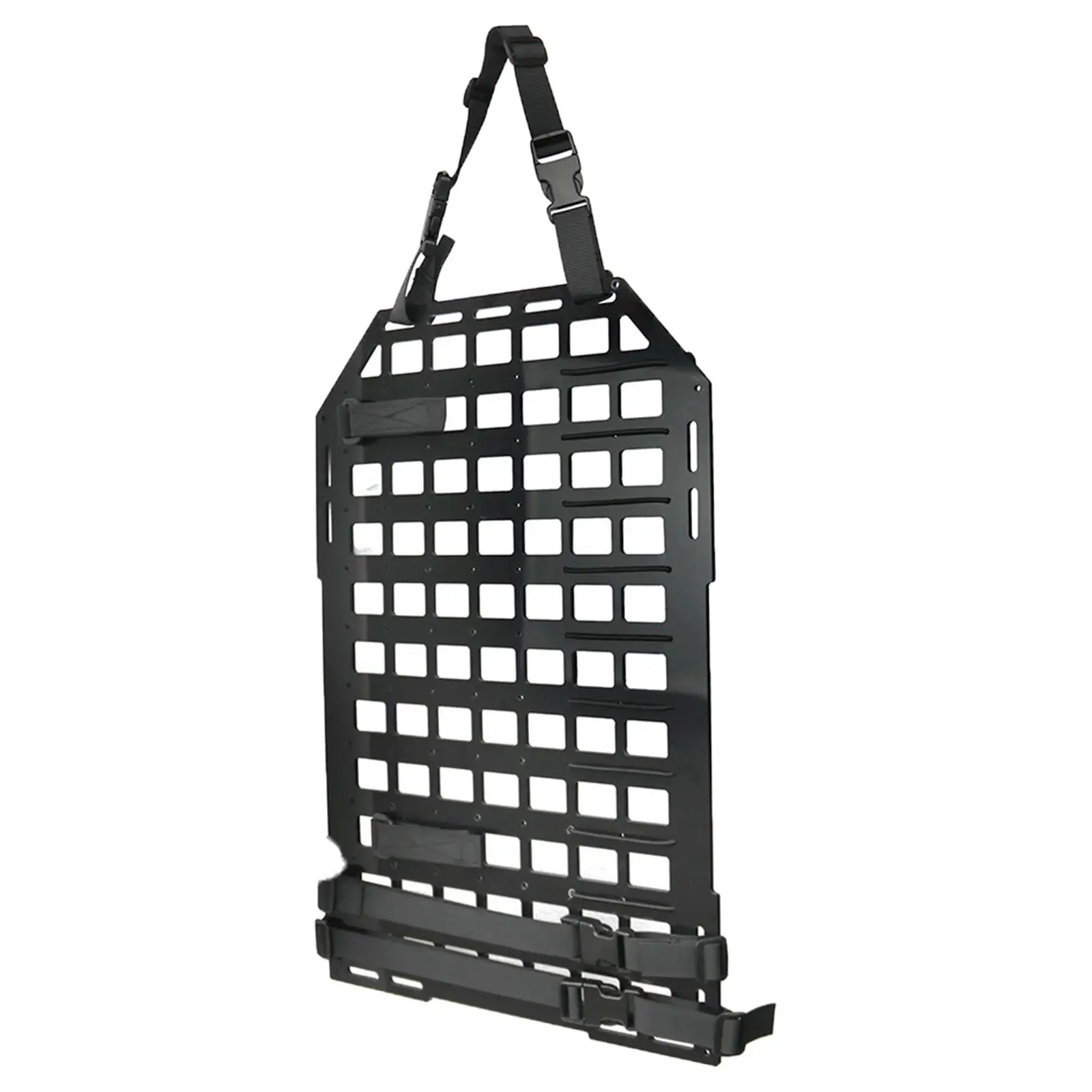 

Rigid Molle Panel Tactical Seat Organizer Accessory Visor Panel Headrest Organizer Panel Plastic Storage Rack Fits for Vehicles
