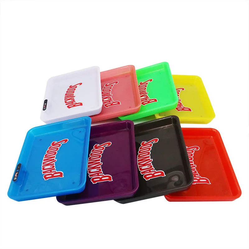 

LED Service Tray Rolling Tray for smoking Manual Control Lighting Changes Glow Tray Tobacco Tray Box Smoking Accessories
