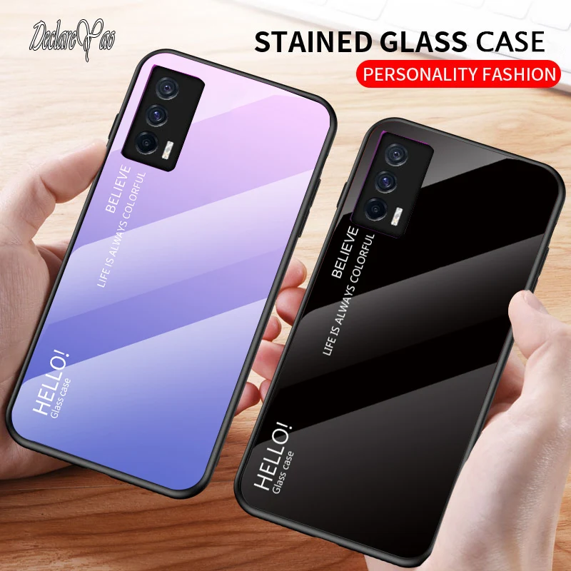

Z1 Z3 Glass Cover Hard Mirror Case For VIVO IQOO Neo 3 6 Case Cover Tempered Glass Phone Cases For VIVO IQOO 5 8 9 10 11 Pro