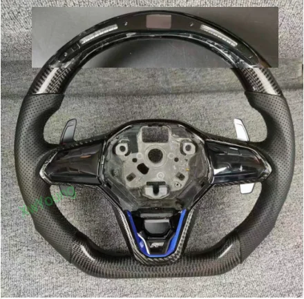 

100% настоящее рулевое колесо из углеродного волокна для VW Volkswagen Golf 8 R-Line GTI