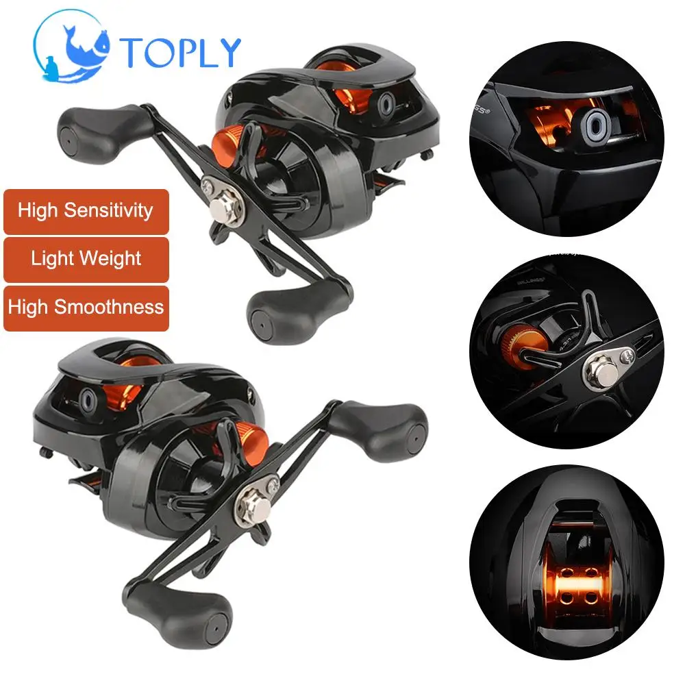 

TOPLY 6.3/1 Baitcasting Fishing Reel Water Resistant Spinning Reel 18+1 BBs Lake River Fishing Reel with 18KG Max Drag