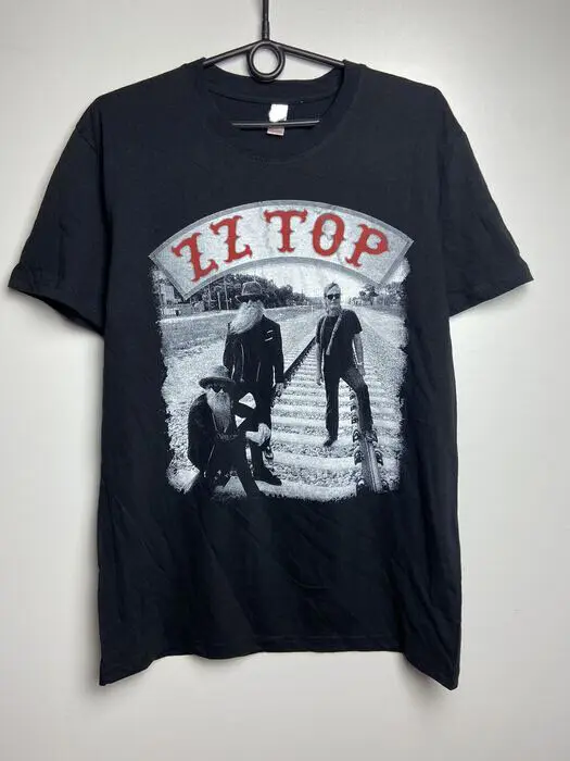 Переделка Zz Топ Европа 2016 Тур футболка унисекс полный размер подарок для фаната