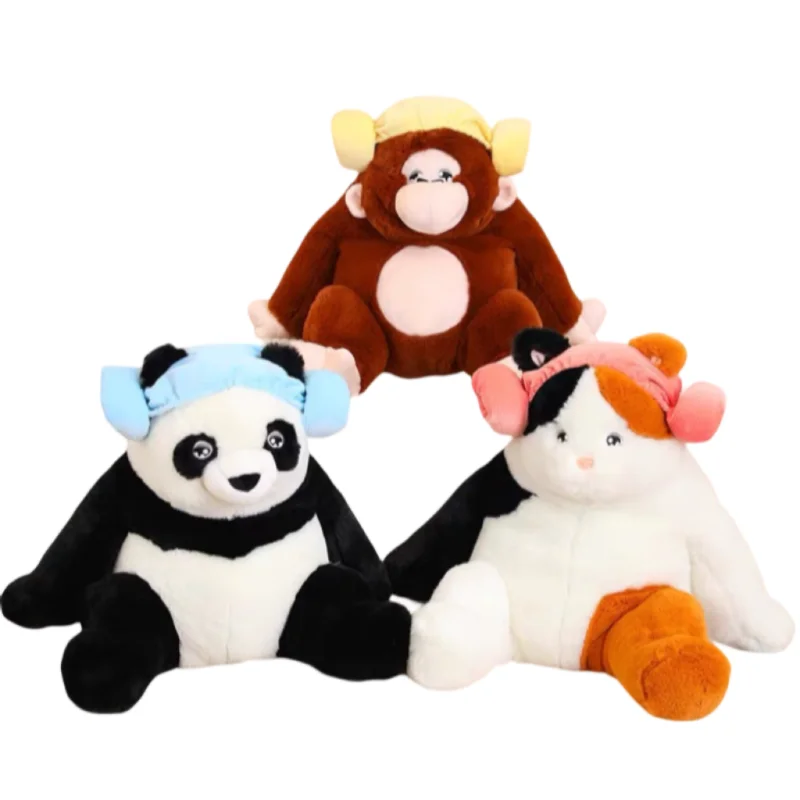 

35/50 см кавайные креативные животные с шапочкой для душа серия панда Кот апельсины Мягкие плюшевые игрушки для девочек детские подарки на день рождения Рождество
