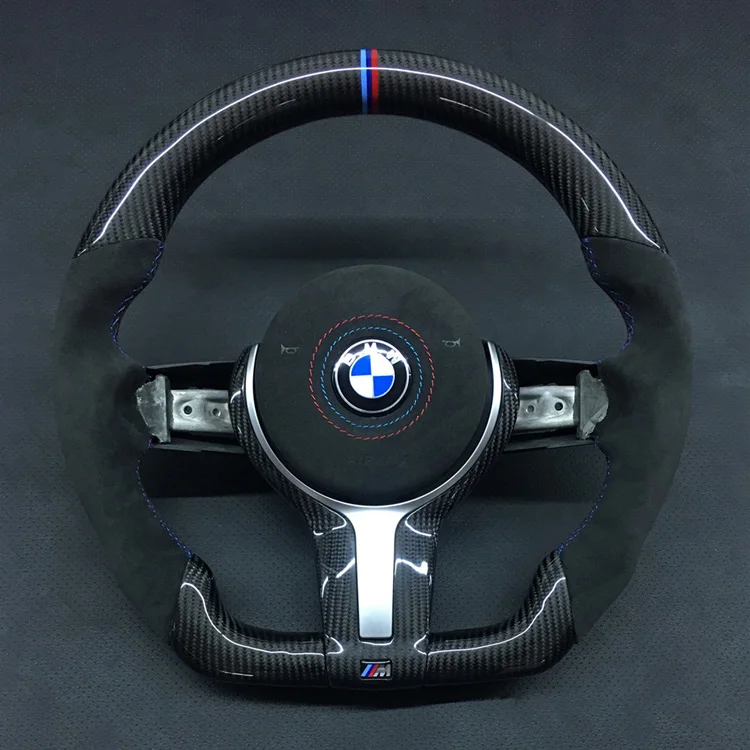 

Роскошное Автомобильное рулевое колесо из мягкого материала, красное углеродное волокно для BMW серии M