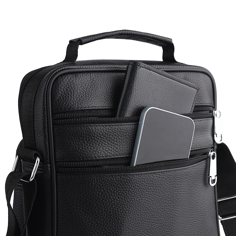 Популярные мужские сумки через плечо из натуральной кожи высокого качества