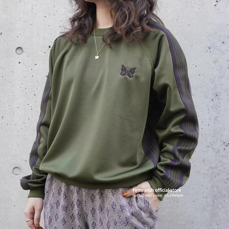 Firmranch новая японская модная свободная толстовка с вышивкой бабочки для мужчин и