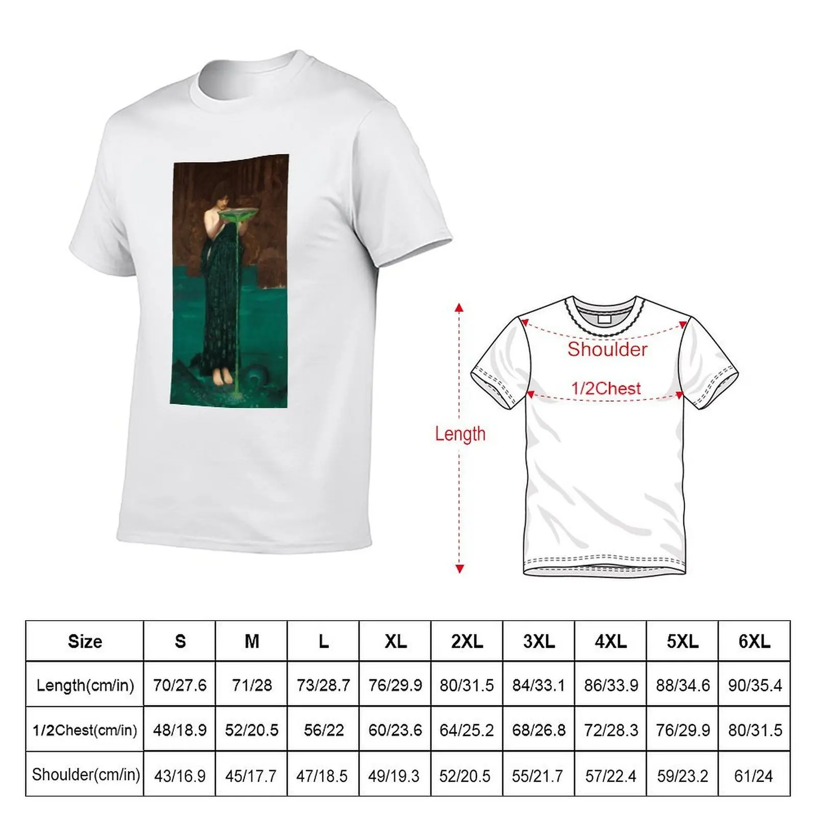 Фото Футболка High Elasticity Sports T-Shirt с изображением Цирцеи Инвидиссы от Джона Уильяма Уотерхауса, 1892 год №2