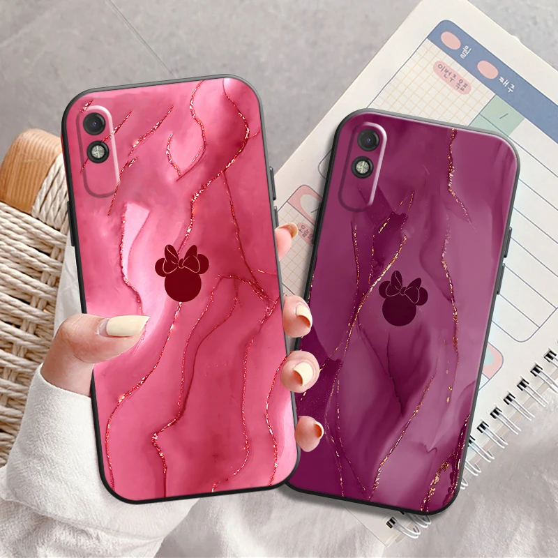 

Disney Mickey Mouse Marble Phone Case For Xiaomi POCO F3 GT X3 Pro X3 GT M3 M3 Pro X3 X3 NFC Carcasa Soft Back Liquid Silicon