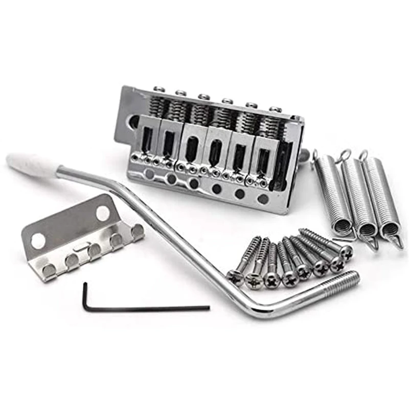 

52.5Mm Guitar Stratocaster Tremolo Bridge Set For Fender Strat Squier Electric Guitar Replacement