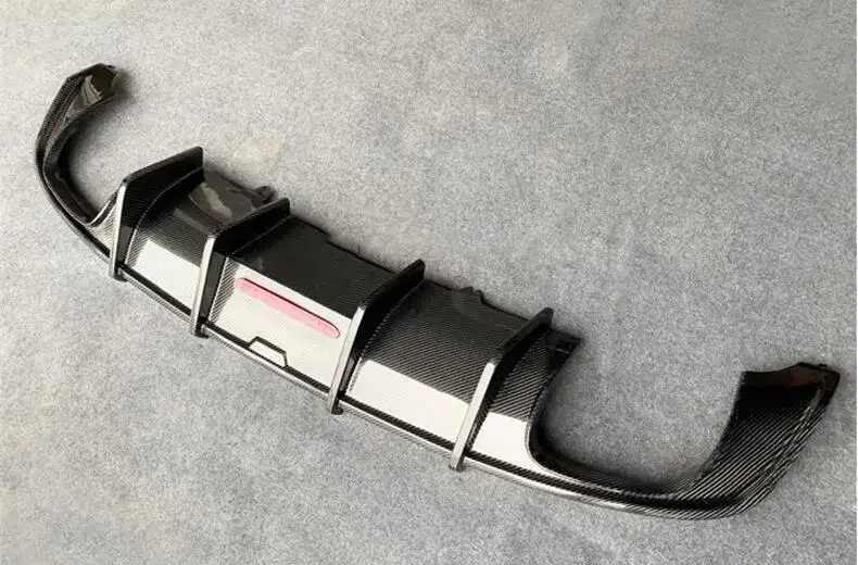 Для Audi A5 S5 B9 2017 2018 2019 задний бампер из настоящего углеродного волокна диффузор