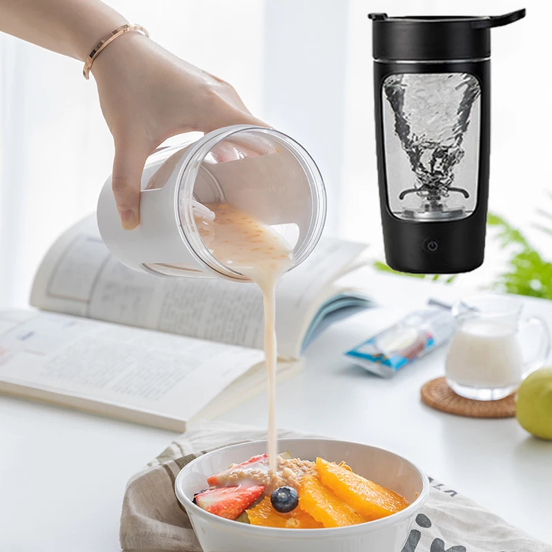 

Portable Outdoor Sports Drinking Water Bottles 650ml USB Charging Self Stirring Coffee Cups Automatic Mixing Protein Shaker Mug
