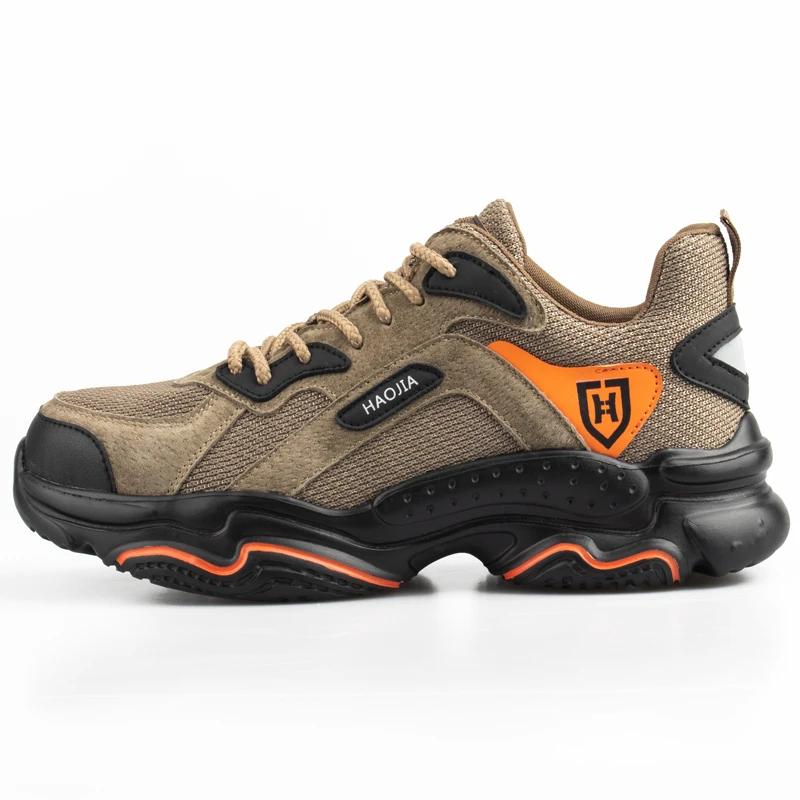 

Male Lightweight Work Sneakers Steel Toe Shoes Security Boots Anti-smash Safety Shoes Men Boots Indestructible Shoes Ayakkabi
