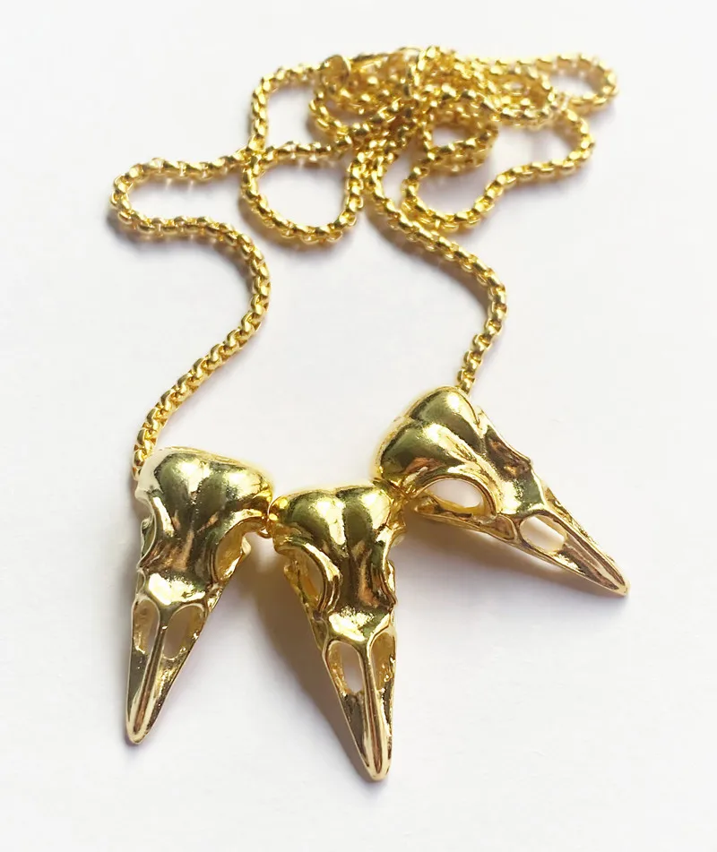 

New Hot Sale Fashion Trend Jewelry Exquisite Retro Series Skull Bird Head Pendant Necklace Jewelry