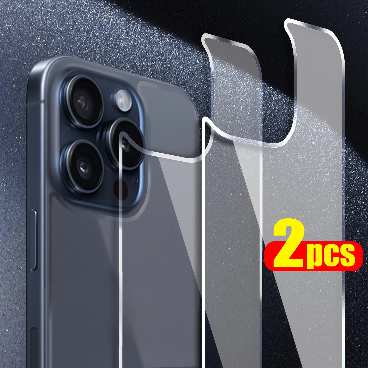 

Закаленное стекло для iPhone 15 Pro Max Plus, Защитная пленка для экрана с высокой четкостью, подходит для iPhone 15 Pro (6,1 дюйма), 2 шт.