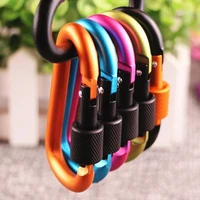 bold 8cm with lock d type mountaineering buckle quick hanging nut buckle hanging buckle aluminum alloy backpack buckle