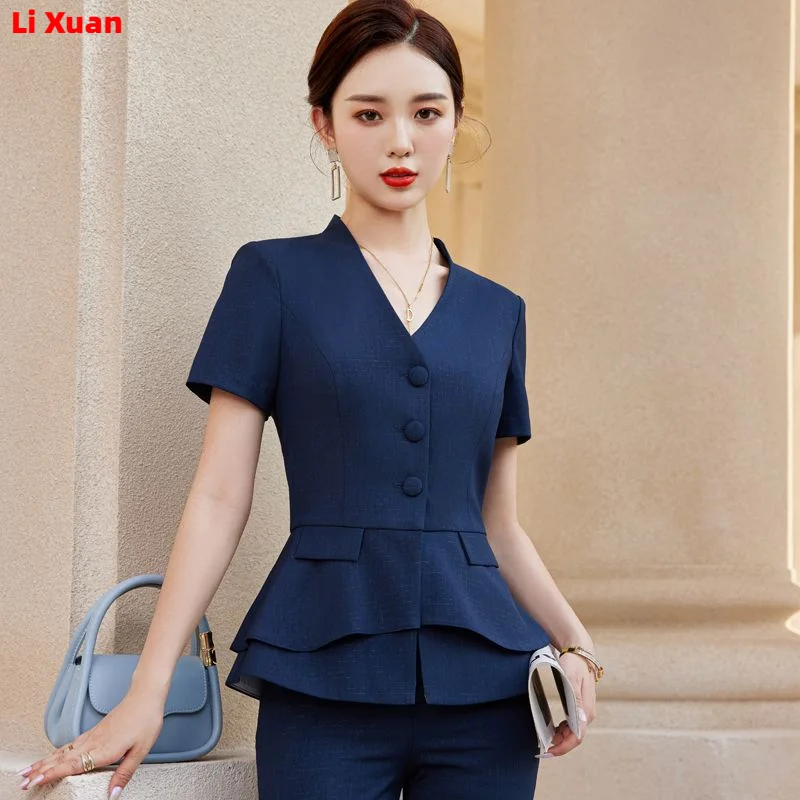 Quality Summer Thin Style Womens Pencil Skirt Blazer Sets Outfits Korean Female Formal Business Office Ladies Work Jacket Suit