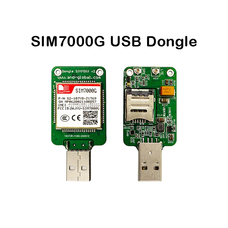 

SIMCOM SIM7000G USB Dongle LTE Cat-M NB-IoT Quad-Band GPRS/EDGE module global version Deutsche Telekom ORANGE PTCRB