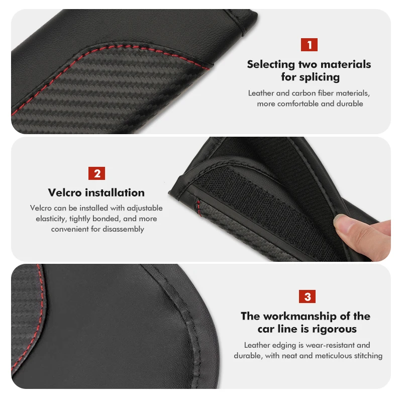 Чехол на ремень безопасности автомобиля мягкий защитный плечевой из