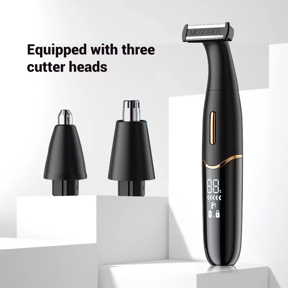 3 in 1 Rechargeable Nose Hair Trimmer  Shaver for Men Beard Eyebrow Trimmer Ear   Face Shaving Machine