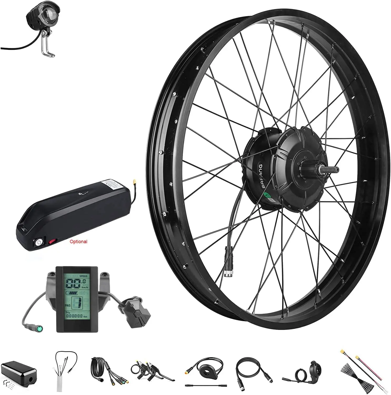 

Bafang 48V 1000W Rear Hub Motor G062.1000 DC Electric Bike Conversion Kit With Disc Brake For 26 inch Fat Bike Electronic Kit